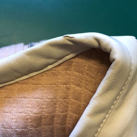 Club Monaco Quilted Bomber Jacket Peach White - Picture 11 of 11